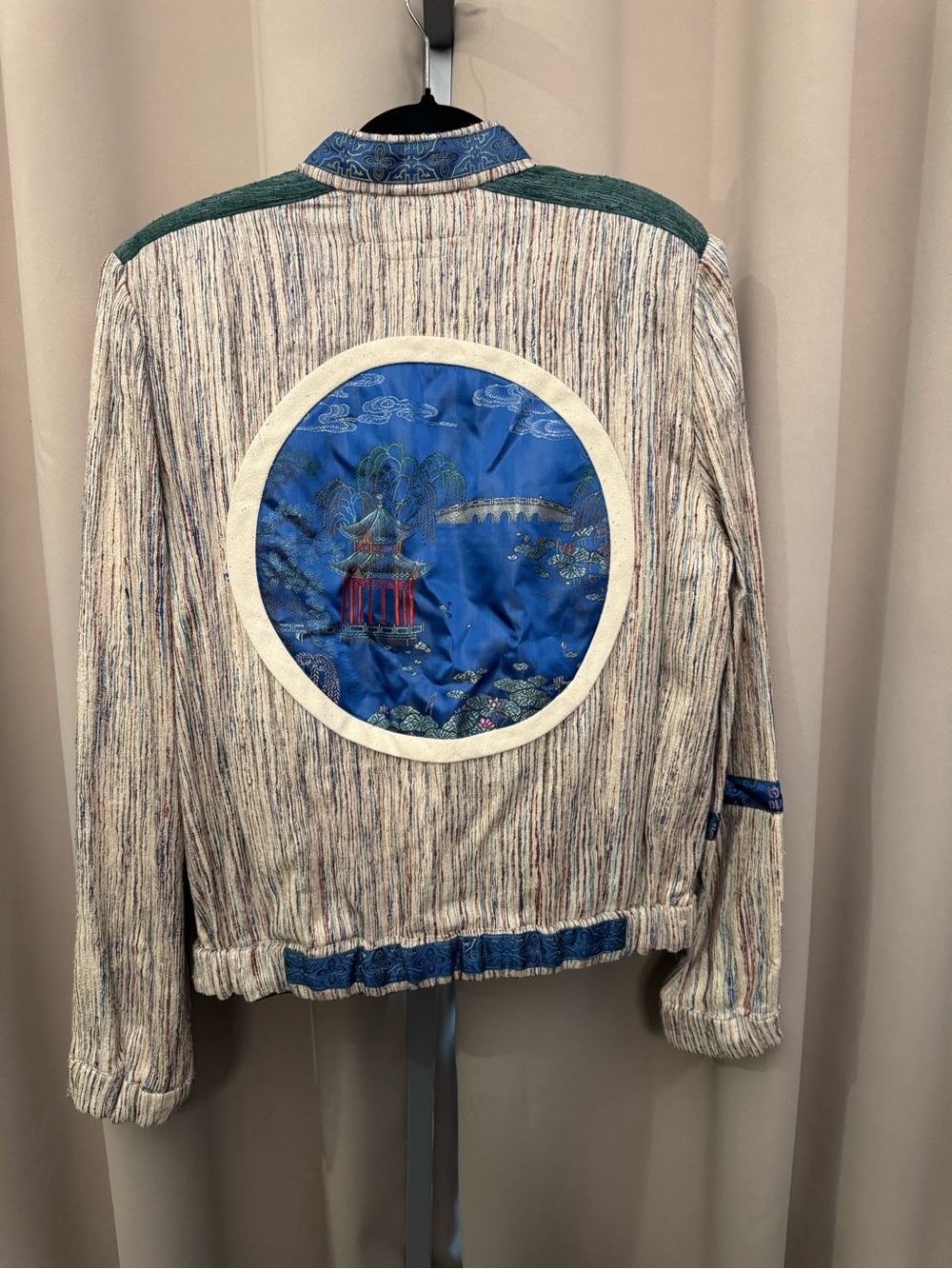 Rare Vintage DRAGONWORKS Artisan Wearable Art Silk Jacket - M